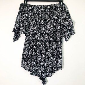 Floral Off The Shoulder Romper